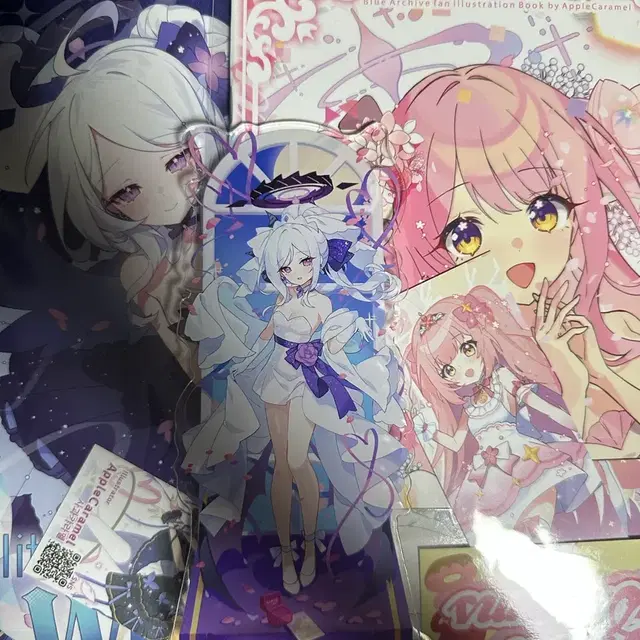 블루 아카이브 AppleCaramel 팬북 + 아크릴 스탠드
