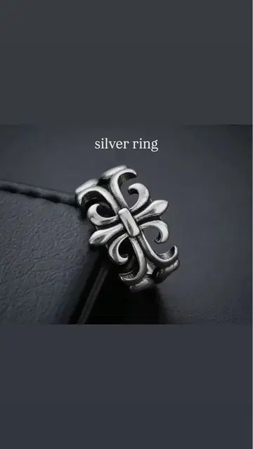 실버 플로럴 반지 silver 925