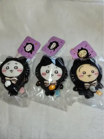 치이카와 굿즈 할로윈 검은 고양이 마스코트 치이카와 하치와레 토끼