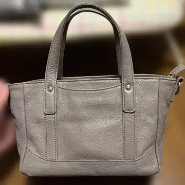 그레이 가죽 토트백