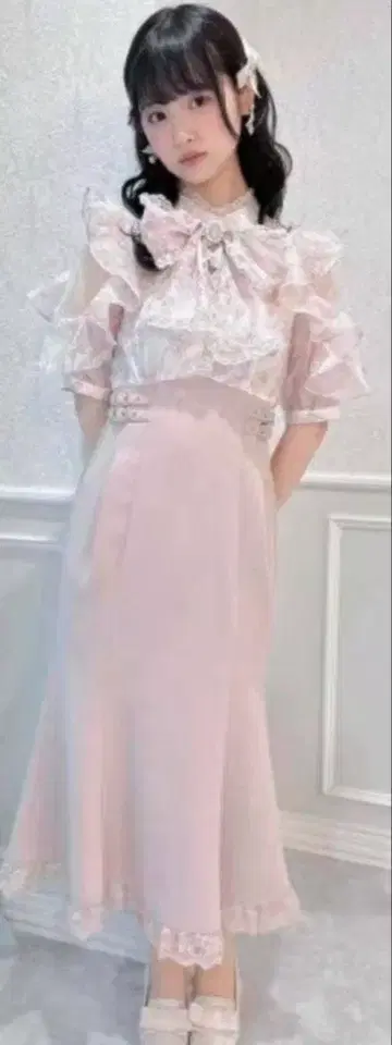 쿠튀르 바이 로지타 꽃무늬 도킹 롱 원피스