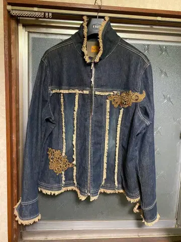 ORANGE 프린지 자수 데님 자켓 FB