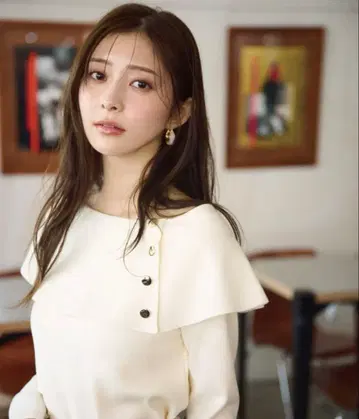 택 포함 새상품 프로포션 바디 드레싱 케이프풍 니트 에크루