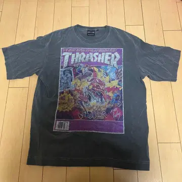 THRASHER 그레이 T셔츠