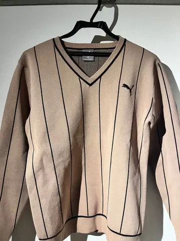 [ 새상품급 ] PUMA 베이지 스웨터 M