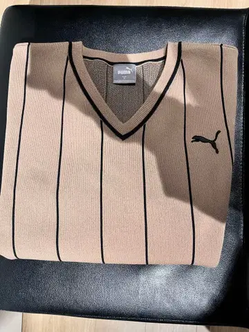 [ 새상품급 ] PUMA 베이지 스웨터 M