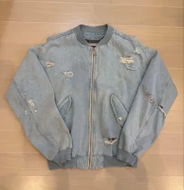 ZARA MAN 데미지 가공 데님 자켓 S