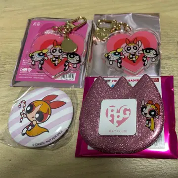 파워퍼프걸 팝업 아크릴 키링 배지