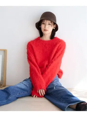 [ lowrysfarm ] 빨간색 니트