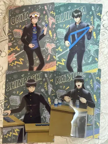 3학년 Z반 긴파치 선생님 로손 한정판 클리어 파일 4장 세트