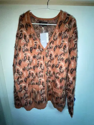 BEAMS+ 레오파드 무늬 가디건 L 사이즈