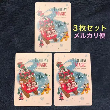디즈니 스토어 크리스마스 가위바위보 카드