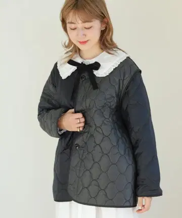 새상품급! BEAMS BOY 립 써모 2톤 라이너 블랙