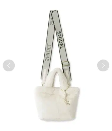 스나이델 SNIDEL 로고 숄더 에코 퍼 백