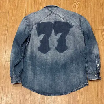 유즈드 가공 데님 셔츠