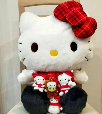 키티 로리즈팜 Me% 마스코트 크리스마스 한정판 봉제 인형