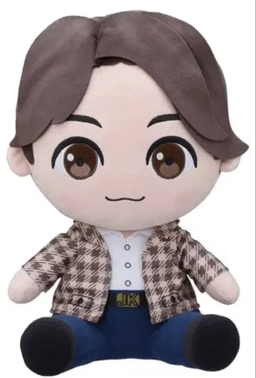 K-POP 봉제 인형 체크 무늬 셔츠 정국 JUNGKOOK 빅