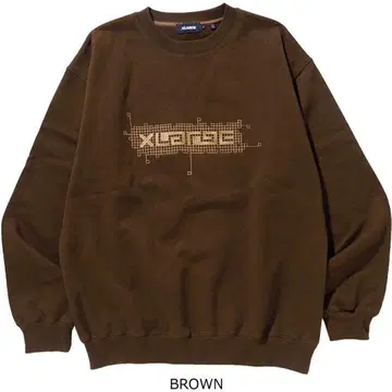 XLARGE 브라운 트레이닝복