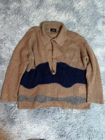 [ 새상품급 ] soduk / drawing knit brown