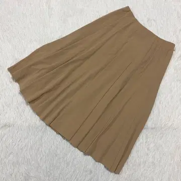 유키코 하나이 플레어 스커트 베이지 10 고급