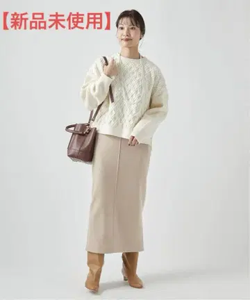 IENA 울 저지 타이트 스커트