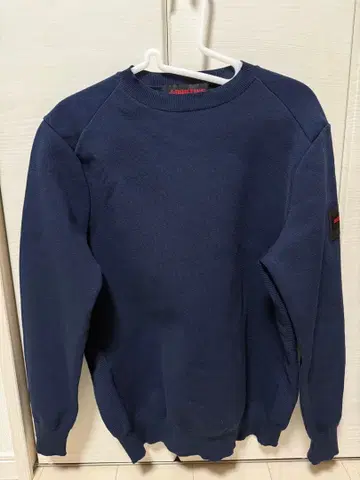 BRIEFING 네이비 크루넥 스웨터