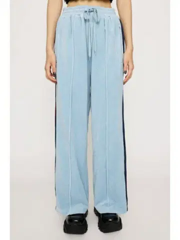 SLY 벨루어 와이드 트랙 팬츠