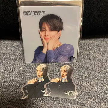 [ 최종 가격 인하 ] 원엔 HAYATO 클리어 트레이딩 카드 스티커