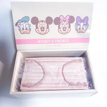 디즈니 스토어 마스크 핑크 미키 프렌즈 부직포 마스크 일회용 마스크