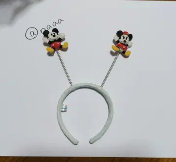 미키마우스 스프링 머리띠