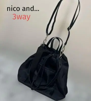 새상품급 니코앤드 블랙 복조리 2way 3way 숄더 핸드백