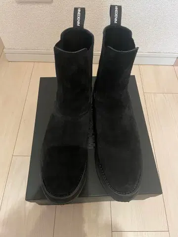 마인 데님 사이드 고어 부츠