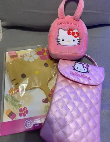 헬로키티 파우치 거울 세트