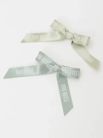 핑크하우스 로고 리본 클립