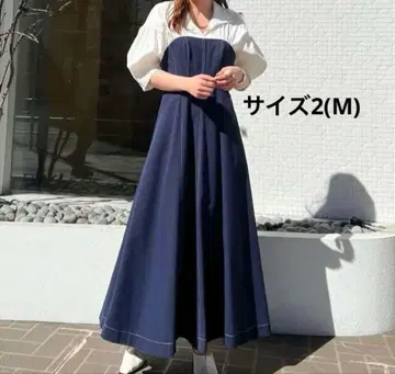 cocodeal 셔츠 레이어드 원피스