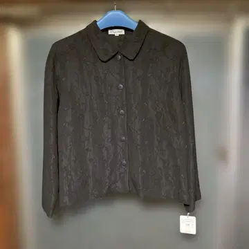 [ 여성용 빅 사이즈 ] 꽃무늬 긴팔 셔츠와 스커트 세트