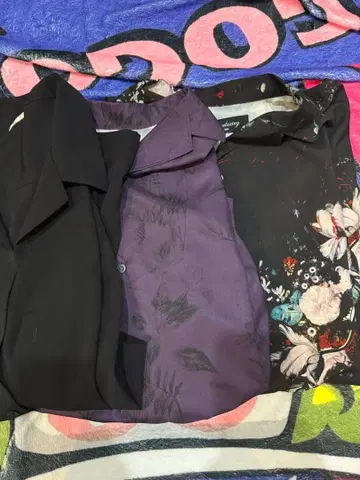 패턴 셔츠 셔츠 3종 세트