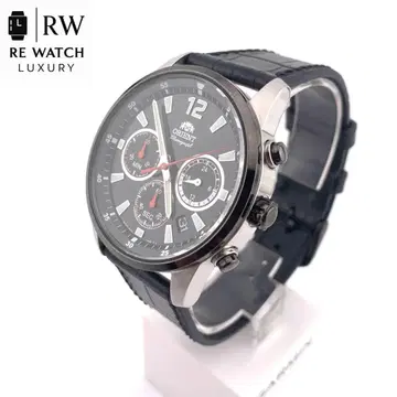 7-4704 ORIENT RMD0-UAA0 크로노그래프 블랙 손목시계