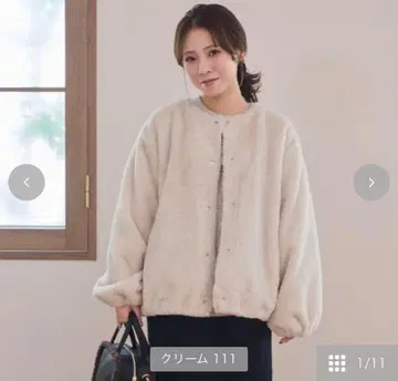 시마무라 tal by yumi 아우터 퍼 블루종 자켓 LL