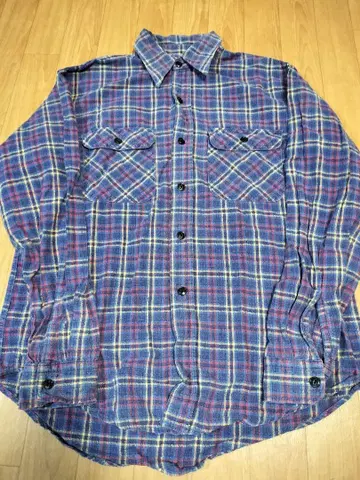 90s SUGAR CANE 슈가케인 플란넬 체크 긴팔 셔츠