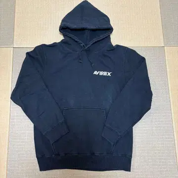 00s AVIREX PX 흑먹색 후드티 L 블랙