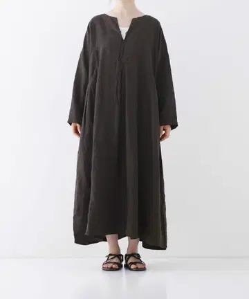 nest Robe 린넨 사이드 턱 2way 원피스