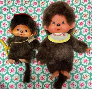 2체 쇼와 레트로 몬치치 마이치치 봉제 인형 인형 몬치치