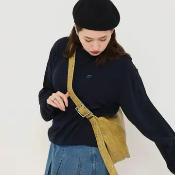 TINA:JOJUN 더블 버클 백 머스타드