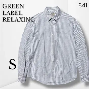[ 그린 라벨 릴랙싱 ] 스트라이프 셔츠 상쾌한 긴팔 S