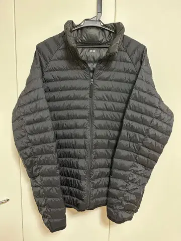 UNIQLO 다운 자켓 블랙 래글런 집업 이너