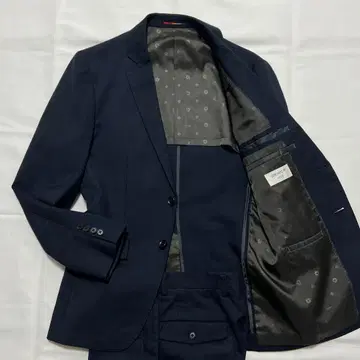 컨디션 최상 ORIHICA 오리히카 수트 네이비 무지 스트레치 Y4