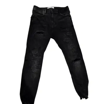 ZARA 데미지 스키니 데님 블랙 30 ZARA