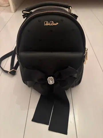 LIZ LISA 메니 비쥬 롱 리본 백팩 (블랙)