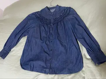 ships 프릴 데님 셔츠